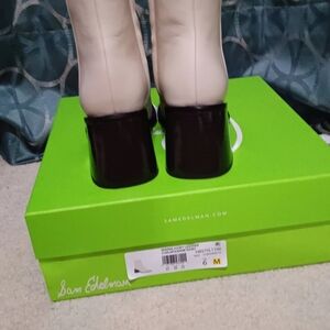 Sam Edelman Winnie Ivory Leather Ankle boots